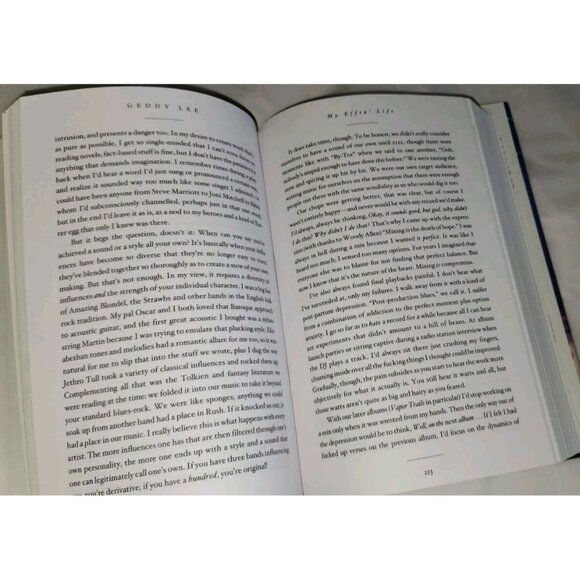GEDDY LEE book MY EFFIN' LIFE hardcover w/ dust jacket rush first edition - Picture 6 of 8